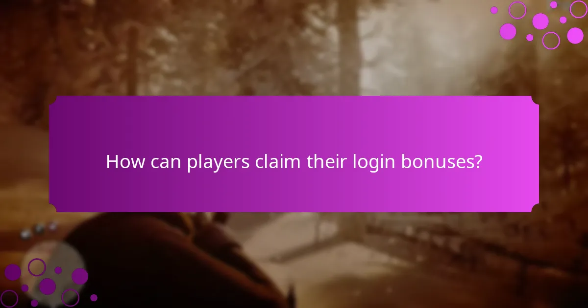 What unique items can players receive as login bonuses?