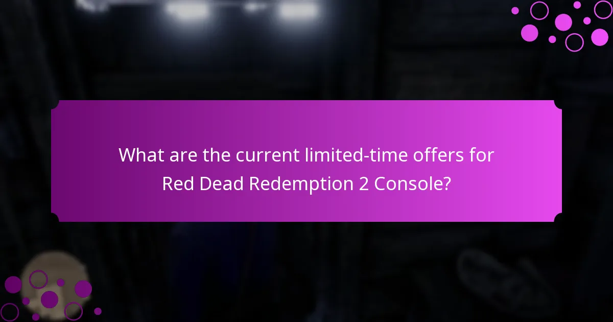 What special items can be obtained through promotions for Red Dead Redemption 2 Console?